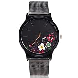 Juliyues Herren Uhren Rostfreier Stahl Schwarz Band Uhr Analog Quartz Armbanduhren Männer Edelstahl Business Kleid Armbanduhr-Armband