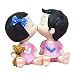 Produktbild LEO565TOM Deko Paar Puppe Harz Handwerk Kuchen DIY Ornament Puppe Magnetische Kusspuppen Kissing Dolls Rosa