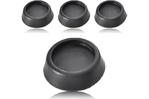 JEIIBRZUI Waschmaschinen- und Möbelschwingungsdämpfer, Anti-Vibration Pads für Geräuscharm und Stabilität, 4 Stück Schwarz (für Waschmaschinen, Möbel und Härteböden)