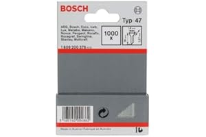 Bosch Accessories Clous Type 47 pour Diverse Agrafeuses, 1.8mm x 1.27mm x 16mm, Lot de 1000