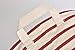 GreenForest® Fashion Cotton Linen Fabric Household Organizer Laundry Basket 13.78x17.72 Inches, Red strips