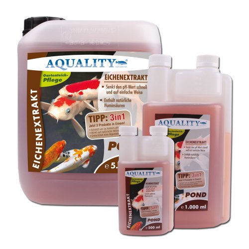 AQUALITY Eichenextrakt POND 5.000 ml (GRATIS Lieferung innerhalb Deutschlands – Senkt auf natürliche Weise, durch seine Humin- und Gerbsäuren, den pH-Wert im Gartenteich und unterstützt eine Algenbekämpfung) - 3
