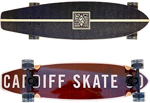 Cardiff Skate Co. Cruiser Longboard, 36", Dark Maple