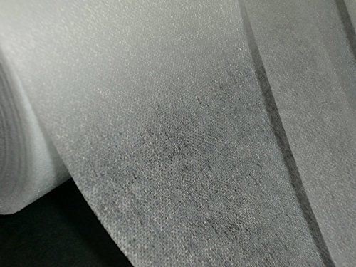 1 lfm. Bügelvlieseline in weiß, 45 g/m², 90 cm breit, doppelseitig aufbügelbar , für leichte bis mittelschwere Stoffe, doppelseitig haftend, Vlieseline, Bügelvlies - 2