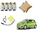 Auto Pearl Premium Quality Car Accessories Combo of Car Tyre Air Alert Valve Cap Set of 4 Pcs. & SMD/LED Interior Roof Ceiling Light. & Car Vastra Cushion Pillow Beige Color Set of 2 Pcs For Car & Home. For Chevrolet Beat Type-2 RS.1119.00