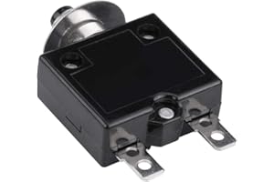 EJOYOUS Interruptor de Protección Térmica Con Reinicio Manual, Fusible Térmico, Disyuntor de Compresor, 5A, 8A, 10A, 15A, 18A, 20A, 30A, 50V (5A)