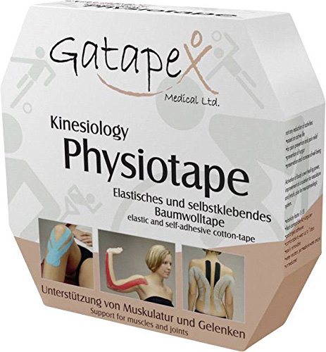 Gatapex - Parches para fisioterapia (5 cm de ancho, Gropackung, Hautfarbe, 16, 5 m