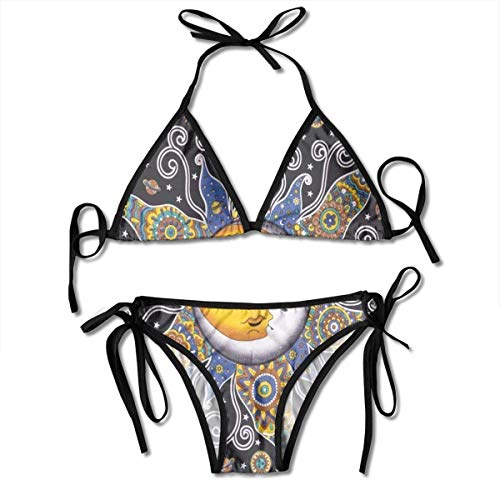 Preisvergleich Produktbild Duang Sun Moon Stars Sexy Bikini Set Swimsuits Bathing Suits