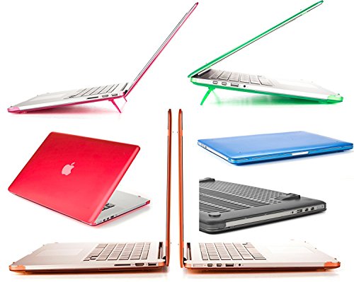 mCover hochwertigem Polycarbonat Hülle Schutzhülle Notebooktasche Hard – Shell – Case Tasche für Apple Macbbok Pro 15,4 Zoll Retina Display (Modell A1398, ohne DVD) – Schwarz - 2