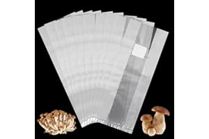 ‎RIISOYU Riisoyu 20 Stück Pilzzucht Beutel, 32 x 50cm Mushroom Spawn Grow Bag Langlebige Beutel Reißfest Stark mit Filter Pilzzucht Pflanzsack für Pilze Pilze Körner