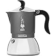 Bialetti Flame Induction Coffee Maker, Aluminium, Steel, Grey, 2 Cups