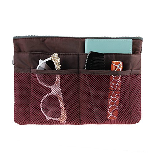 spécification Organisateur/Pochette/Sac de Rangement de Tablette Zippé Mufti-Poches Etanche pour Maquillage Polyester 12 Compartiments Multifonctionnel Réglable Bleu/Rouge Foncé /Vert/Rose/Rouge 28x17x10 CM