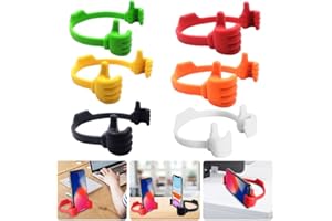Leonshco Lot de 6 supports de téléphone portable pour le pouce haut, support de téléphone portable, support universel, portable, réglable, pour tablette