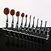 RUIMIO Oval Makeup Brush Holder Makeup Brush Stand Clear Acrylic 10 Lattices for Oval Brush