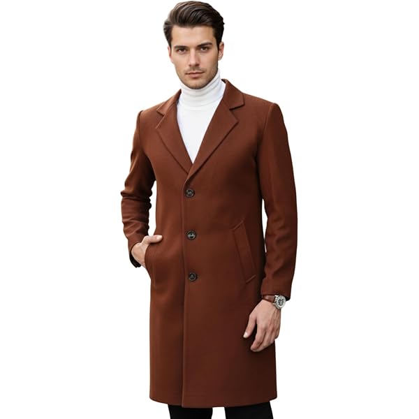 Buy Botten Men's Trench Coat - Long Jacket Overcoat-Oversized