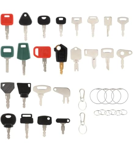 Ensemble De 5 Clés De Démarrage D'allumage, Interrupteurs De Démarrage De Remplacement Pour Excavatrices, Convient à Les Machines Agricoles Komatsu, Les Camions à Benne Basculante, Les Bulldozers