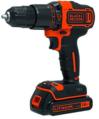 Black & Decker BDCHD18 Perceuse-visseuse sans Fil à percussion avec batterie