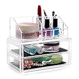 AllRight Transparent Cosmetic Case Make Up Organiser With Drawers