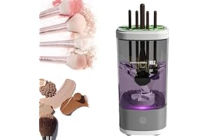 TRYWISE Pinselreiniger Make Up Elektrisch, 4.0 Make Up PinselReiniger,7000RPM Ultra-Power Motor Make Up Brush Cleaner USBWiederaufladbare Automatische Makeup Brush Cleaner für Pinsel & Kosmetikwerkzeuge