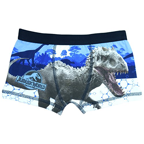 Jurassic World Idominus Rex & T-Rex Boys Boxer Shorts - Age 4-10 Years - 7-8 years (128 cms)