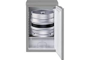 GASTROBEDARF WESTERBARKEY Fassbierkühlschrank in Silber für Keg Fässer bis max. 30l
