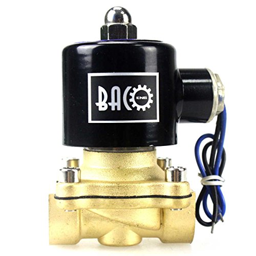 BACOENG DC12V 1/2 Zoll Messing Elektrisches Magnetventil Wasser Luft Gas VITON NC - 2