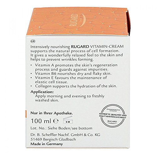 Rugard Vitamin Creme Gesichtspflege, 100 ml - 4