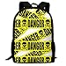Produktbild Klassische Rucksack Danger Skulls Skelette Band Pop Art Vorsicht Neuheit Leben Reise Laptop Rucksack, Extra Große College School Student Rucksack für Männer und Frauen