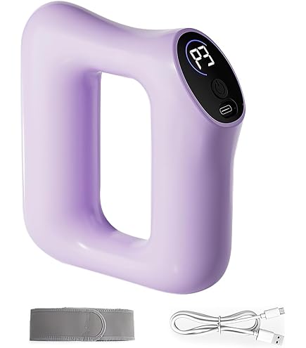 Masseur Abdominal Électrique RUICUBEI 7 Aimants - Massage Profond Vibrant 3 Vitesses, Chauffage 45°C, Sans Fil Rechargeable Pour Ventre, Dos, Cou