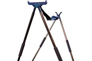 MYŁKUS Jagd Zielstock Pirschstock 4 beinig Neue Modell mit 14 cm breite Basis stabil