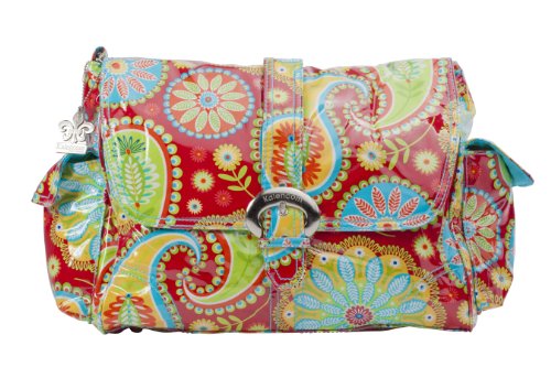 Kalencom Laminated Buckle Bag (Gypsy Paisley Red)