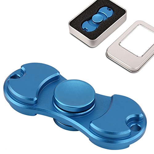 Stainless Steel Mute EDC Fidget Spinner High Speed Bearing ADHD Focus Anxiety Relief Toys (biue) Stainless Steel Mute EDC Fidget Spinner High Speed Bearing ADHD Focus Anxiety Relief Toys (biue)