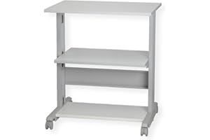 ROLINE Druckertisch, grau, 3 Ebenen