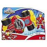 KULTIGER MARVEL CHARAKTER: Mit diesem tollen Iron Man Figur- und Fahrzeug-Set können sich Jungen und Mädchen ihre eigenen aufregenden Abenteuer ausdenken