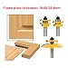 Produktbild Doradus 3pcs Hartmetall 1/2 Zoll Fräser Spitzen Set Holz Fräser