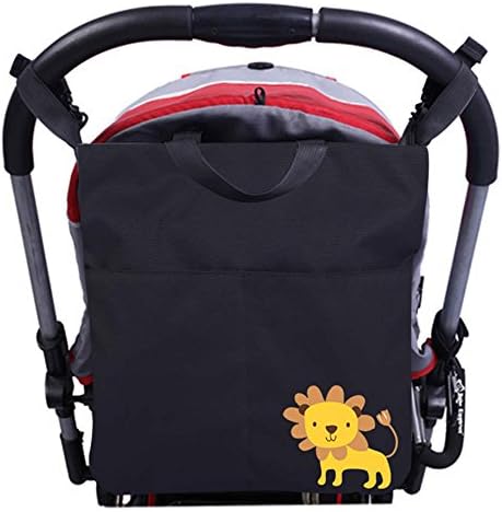 Universal Pram Stroller Organiser Bag, AresKo Diaper Bag Pram Buggy Organiser Multifunctional Storage Pockets with Waterproof Material can Hold Milk Bottle, Diapers and Other Stuffs