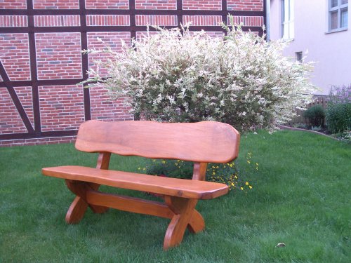 Baumstammbank Massivholz • Holzbank rustikal • Knüppelholz 🥇