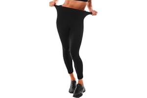 Leafigure Leggings Damen High Waist - Leggins Blickdicht Schwarze für Sport Gym Yoga