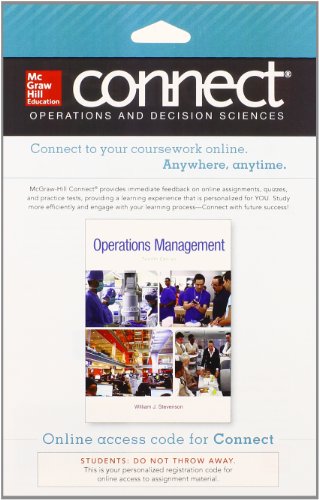 Preisvergleich Produktbild Connect OM w / LearnSmart 1sem Access Card for Operations Management