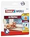 Produktbild tesa moll D-Profil Gummi Fenster und Türdichtung 6m (2x, Weiß)