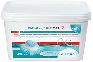 Bayrol Tablettes de Chlore, Chlorilong Ultimate 7 4,8 kg weiß