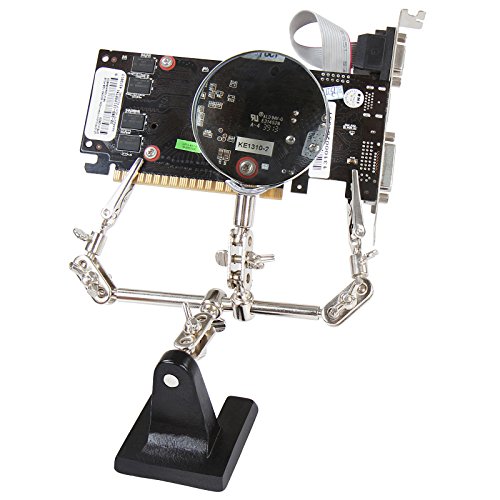 Jago Lötkolben mit umfangreicher Lötstation und Zubehör (Leistung: ca. 48 W inkl. – Spannung: ca. 230 V) Lupe, Reinigungswerkzeuge u.v.m – TÜV Rheinland GS zertifiziert - 6