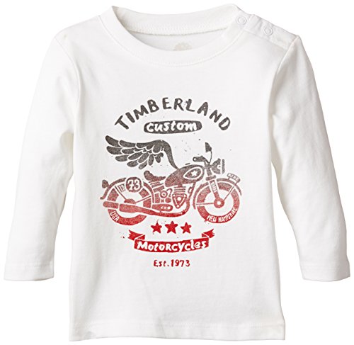 Timberland Baby-Boys T95760 Long Sleeve Polo T-Shirt, Beige (Offwhite), 12-18 Months (Manufacturer Size:18 Months)