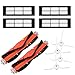 Produktbild Zubehör für Xiaomi Mijia1S/Roborock T65 Vacuum Cleaner (10-Teilig),2 Zentralbürste + 4 Seitenbürste + 4 HEPA Filters,Staubsauger-Teile Ersatz