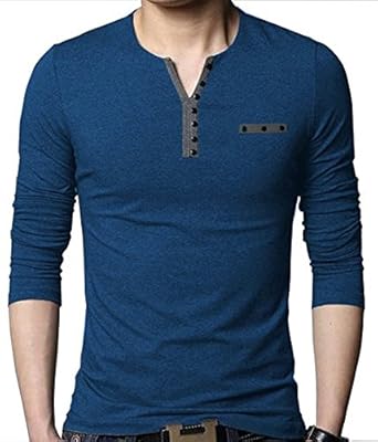 Seven Rocks Men's Buttoned Cotton Tshirt