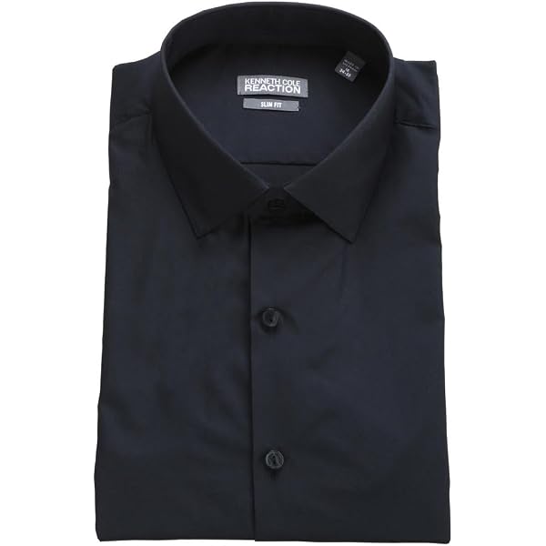 Kenneth Cole Herrenhemd Slim Fit – Karo & Streifen, Klassisches Business Hemd