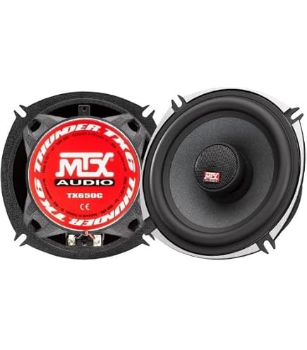 Kit Enceintes Voiture MTX TX665S 16,5 Cm 2 Voies - 90 W RMS | Haut-parleur Aluminium Avec Tweeter Néodyme