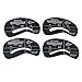 LEORX 24pcs 6 Sets Eyebrow Stencils Eye Brow Grooming Shaping Templates