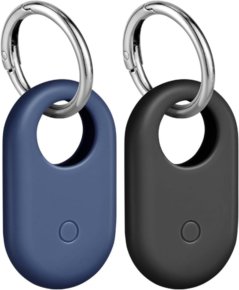 Ainiv 2 Piezas Funda Protectora para Samsung Galaxy Smarttag 2, Silicona Llavero de Funda Protectora para Smart Tag 2, Accesorios Anticaídas y Antiarañazos para Smarttag2 para Llaves Collar Mascotas