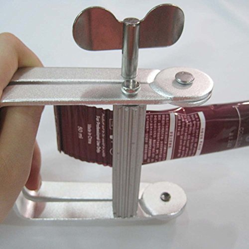 HELY Tubenpresse Zahnpasta Tubenpresse Edelstahl Tubenausdrücker Metallrohr Squeezer Auspressgerät für Zahnpasta Metall- Tubenauspresser Metal Tube Squeezer - 7